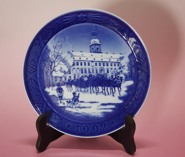 ロイヤルコペンハーゲン 1992年 イヤープレート　Annual Christmas Plate Royal Coach