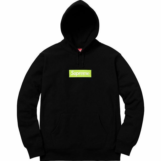 国内正規 新品 17FW Supreme Box Logo Hooded Sweatshirt パーカー Black 黒 XL 17AW
