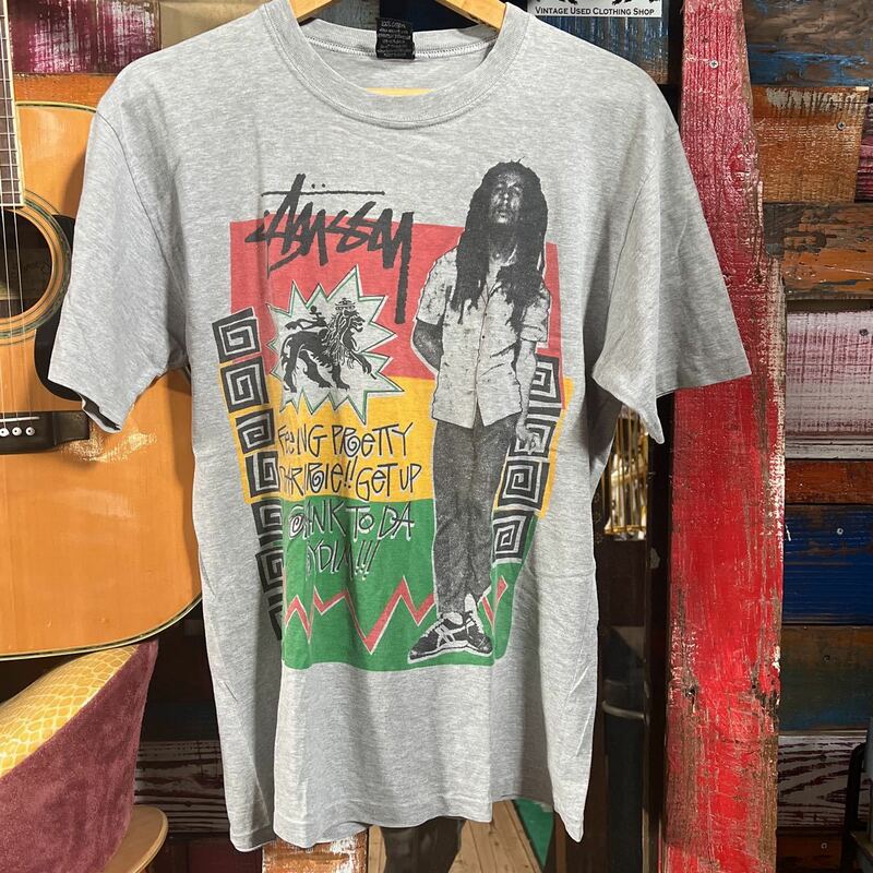 stussy BOB MARLEY ピクチャーT Tシャツ　ステューシー　ボブマーレー　半袖Tシャツ ビンテージステューシー　ビンテージ　vintage