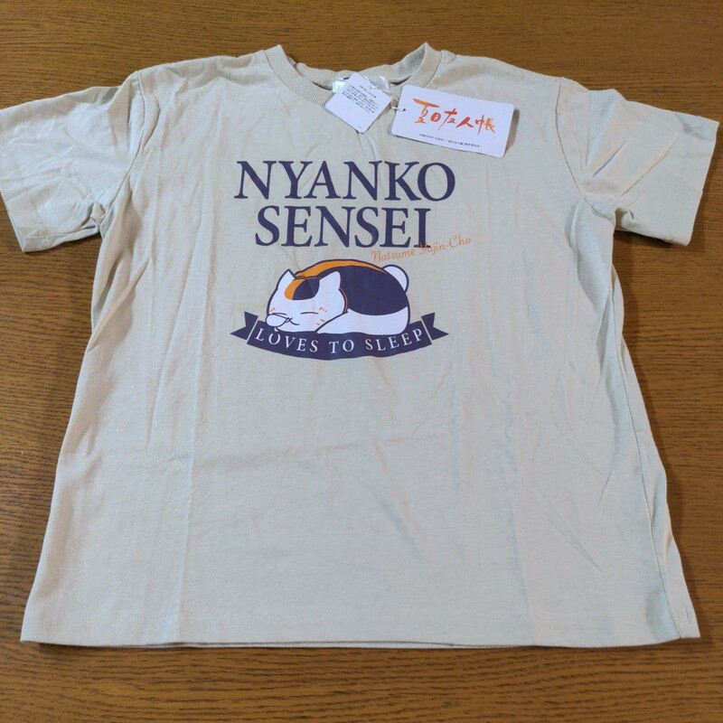 ☆新品☆夏目友人帳☆半袖Ｔシャツ☆150cm☆生成色☆男の子用☆No.979