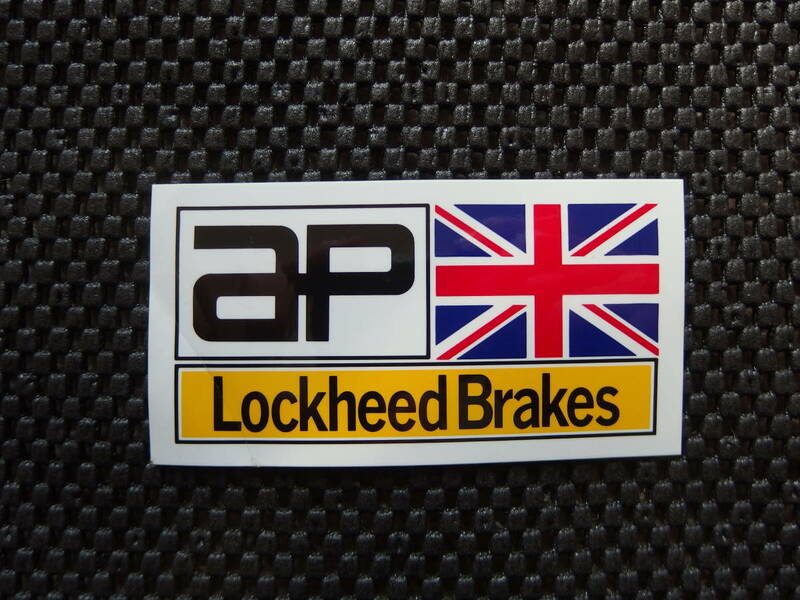 【お宝ステッカー大放出!!】★ap ロッキード ブレーキ★ap Lockheed Brakes★レーシング ステッカー★サイズ:約5.5㎝(縦)×10.3㎝(横)★☆