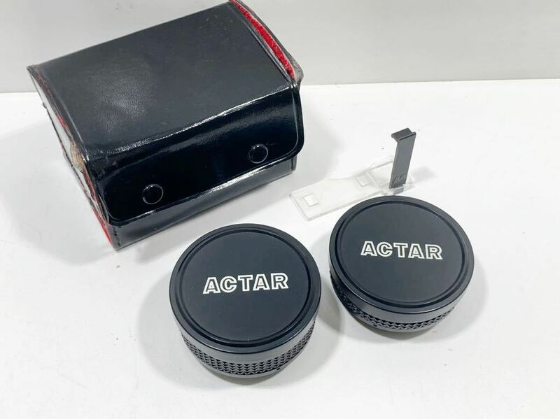 【ad2303010.a132】ACTAR AUX. WIDEANGLE LENS FOR AF35ML 2m-∞　ケース付　アクター　ワイドアングル　レンズ