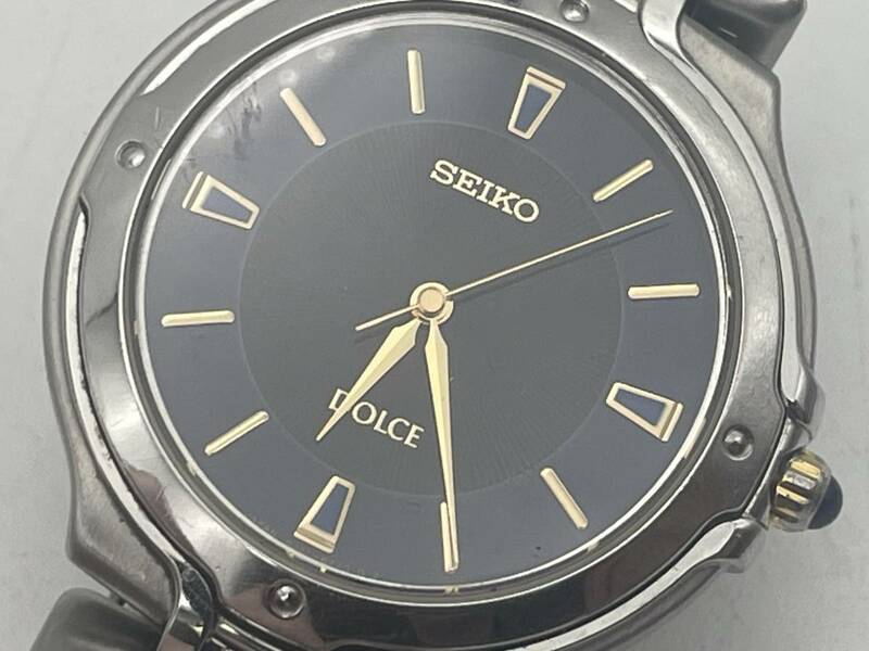 SEIKO セイコー　本物　電池交換済　ブルーダイヤル　8J41-6150　メンズ腕時計　稼働品