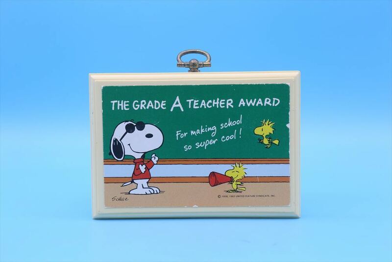 80's HALLMARK SNOOPY WALL PLAQUE/ヴィンテージ スヌーピー/THE GRADE A TEACHER AWARD/木製 壁掛け/174663759