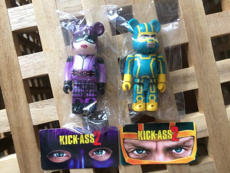 BE@RBRICK シリーズ26 ヒーロー表/裏 KICK-ASS2 HIT-GIRL & KICK-ASS(ベアブリック・メディコムトイ・シークレット)