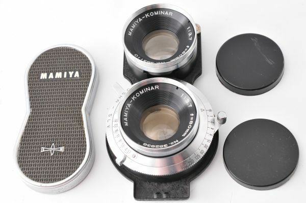 2121LR61 マミヤ Mamiya Kominar 80mm F3.7 TLR Lens for C-series 二眼レンズ 希少 [動作確認済]