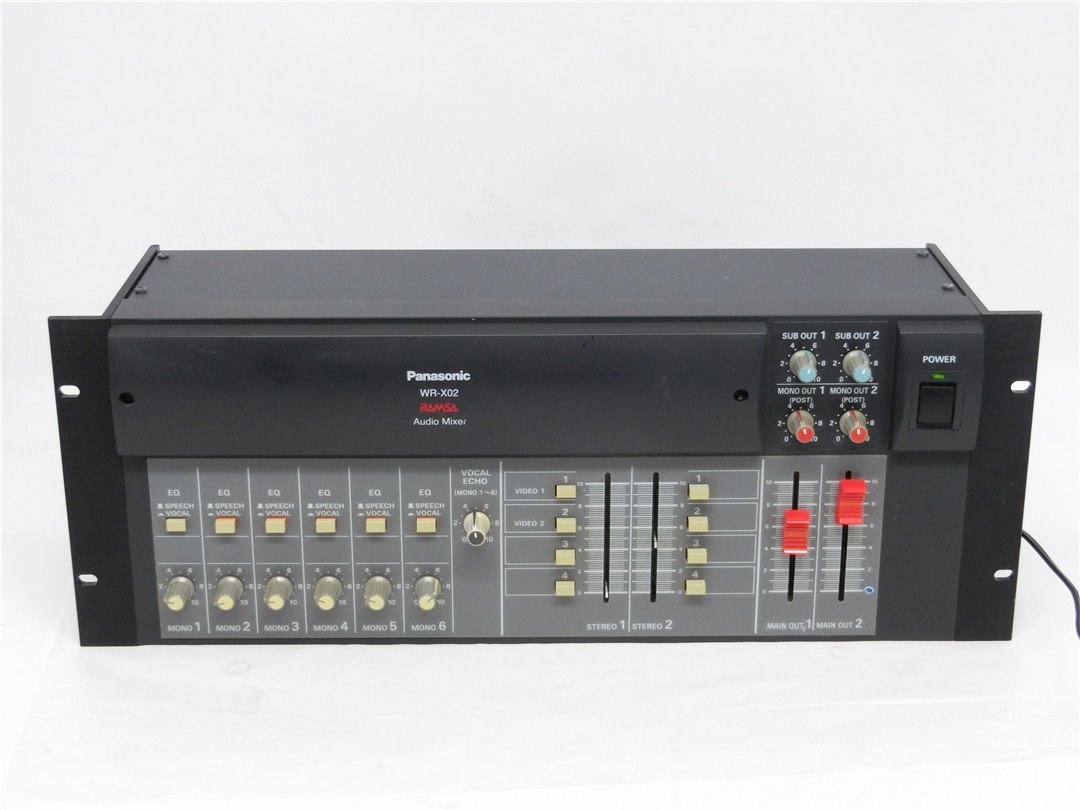Panasonic　パナソニック RAMSA コンパクトミキサー WR-X02 通電確認のみ 　　ジャンク品