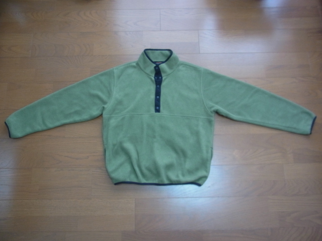 L.L.Bean エルエルビーン フリースジャケット プルオーバー グリーン系 USED 