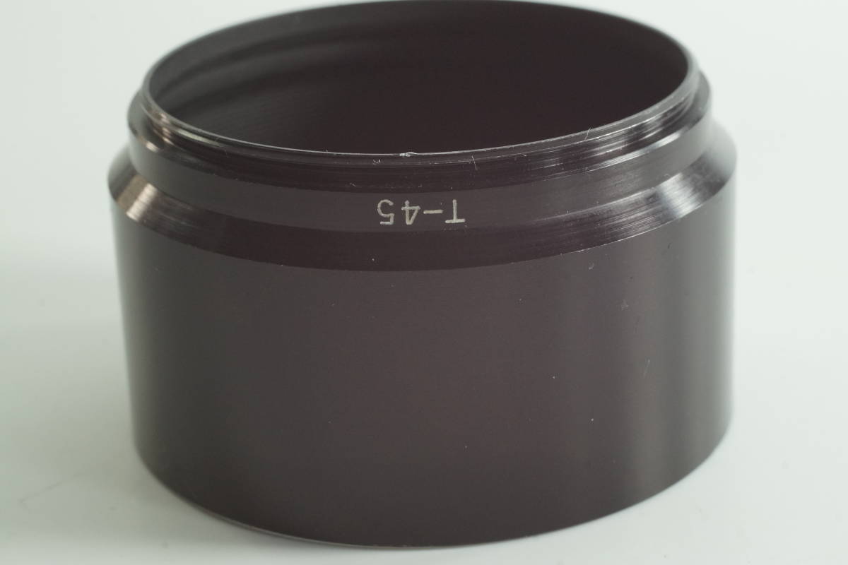 影KG【キレイ】OLYMPUS T-45 オリンパス PEN-F 100mm F3.5用 メタルフード（43mm径）