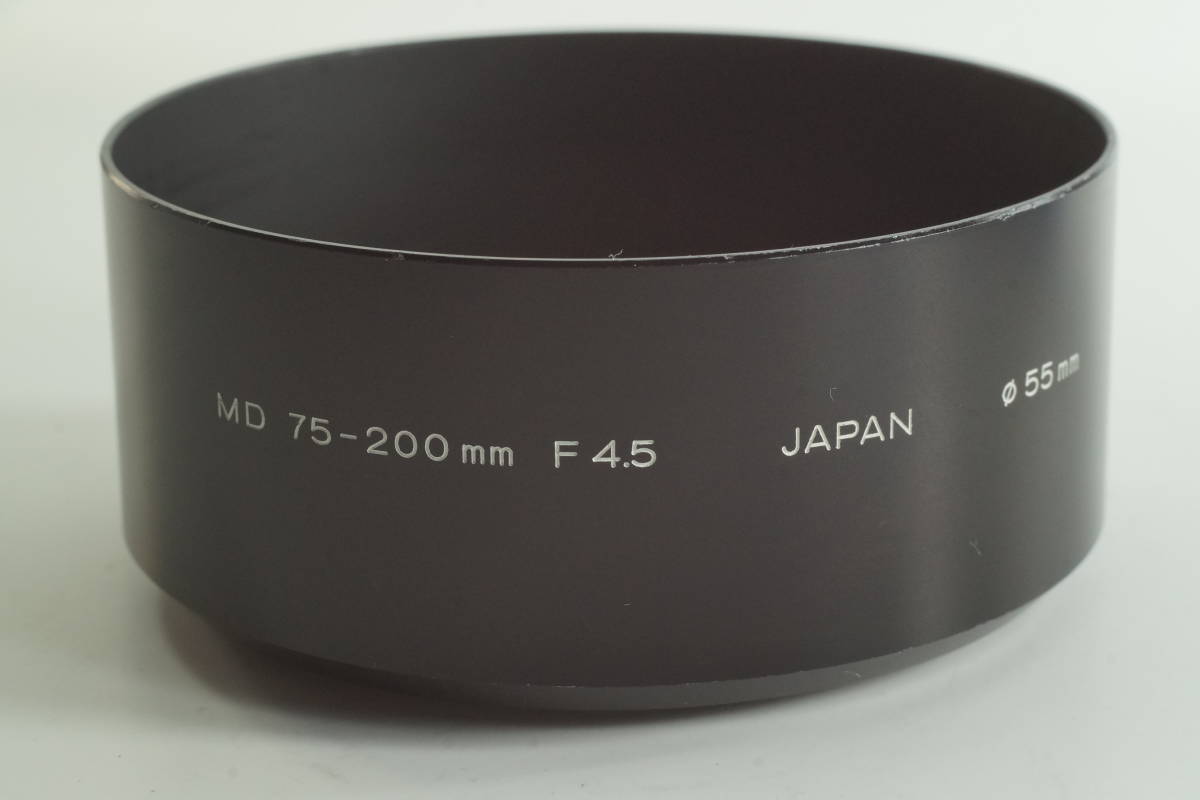 影MG【キレイ】MINOLTA MD 75-200mm F4.5 ミノルタ レンズフード