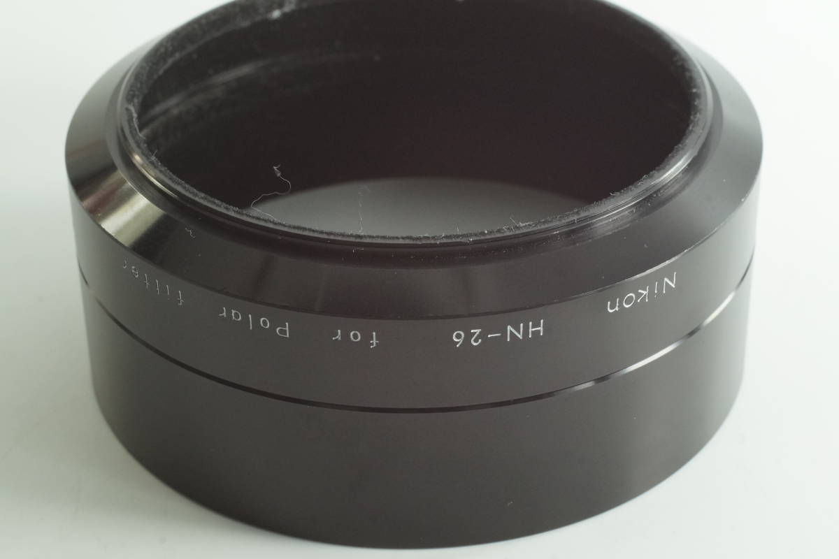 影FG【おおむねキレイ】Nikon HN-26 for Polar filter ニコン 62mm径　偏光フィルター用 メタルフード