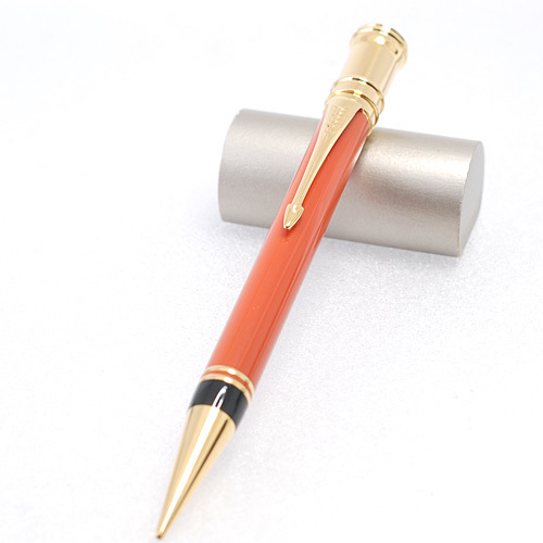 パーカー/1990年 デュオフォールド オレンジ メカニカルペンシル 0.9mm/回転繰り出し式 シャープペンシル シャーペン 筆記確認済み(13466)