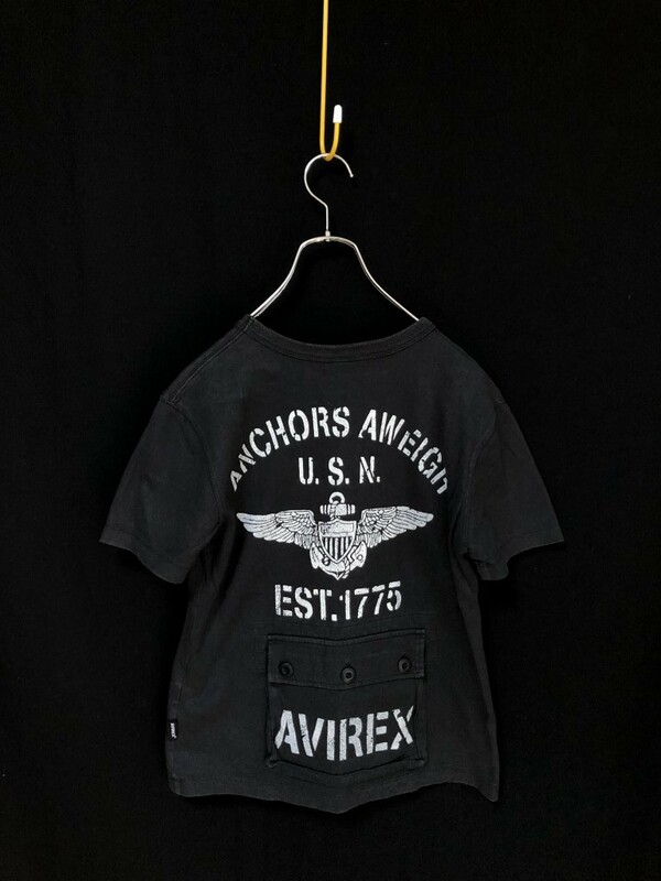 ◆AVIREX アヴィレックス 半袖Tシャツ バックポケット　ビッグロゴ