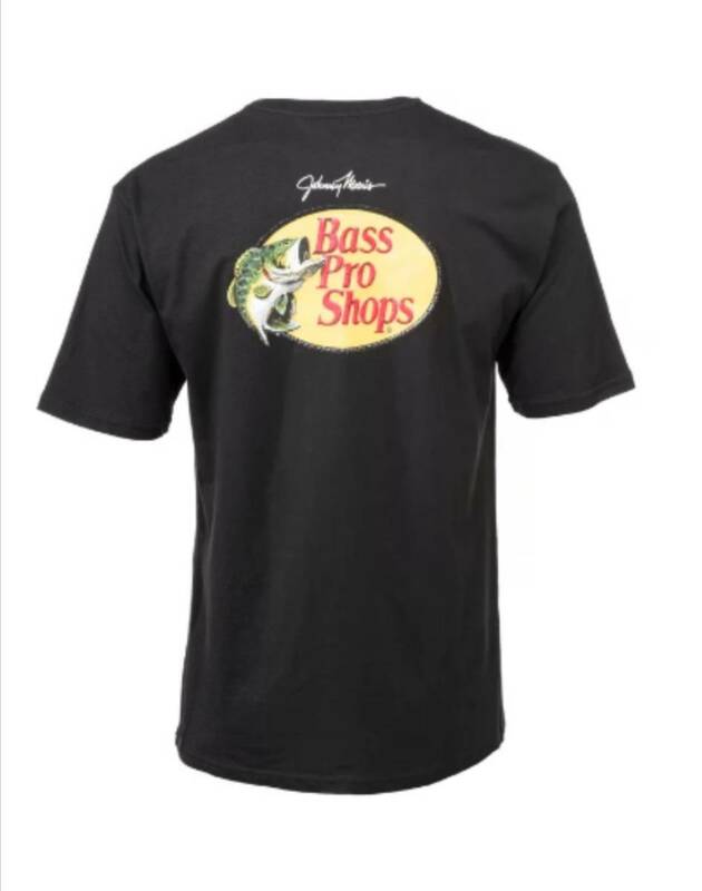 新品！ バスプロ ショップス ロゴ Ｔシャツ ブラック 黒 Lサイズ BassPro Shops ブッシング 釣り アウトドア キャンプ