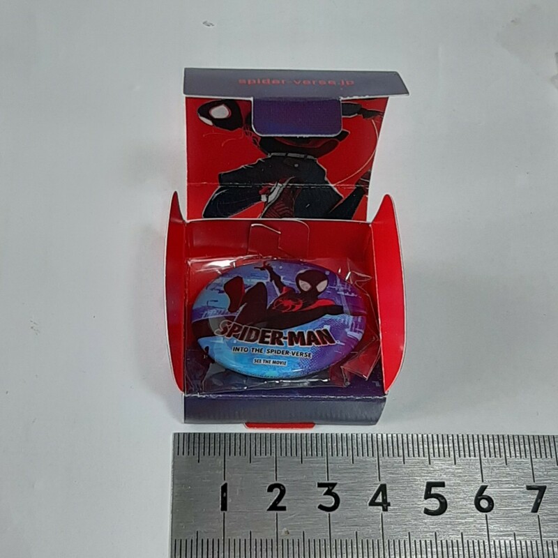 スパイダーバース 予約特典 缶バッジ モラレス グッズ レア JAPAN Spider-Man バッチ