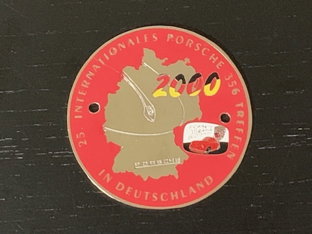 ポルシェ 356 クラブ ドイツ 2000 記念 カーバッジ グリルバッジ 希少