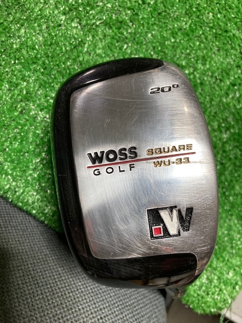 全国送料無料　中古ユーティリティ　WOSS SQUARE WU-33 20°　純正カーボン　FLEX-SR　 40インチ　　　　Ｙ1045