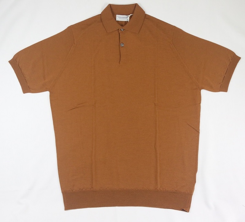 新品 John Smedley ジョンスメドレー 最高級メリノウール ポロシャツ　XXLサイズ GINGER