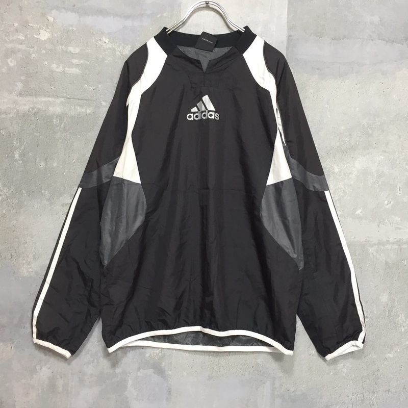 ◆お洒落な逸品◆Adidas/アディダス パーカー 内メッシュ サイドライン ブラック S メンズ D15 ｃ5263 ピステ サッカー ゴルフ