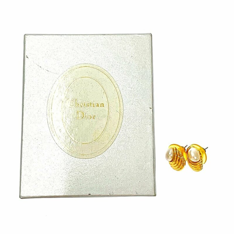 【箱付き】 Christian Dior クリスチャンディオール GP フェイクパール ピアス レディース 181184 ピアス