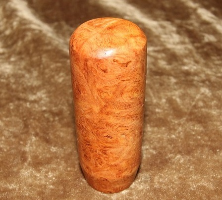 木製シフトノブ(材質：花梨瘤）10x1.25mm（RDS-29.6D76.2L)