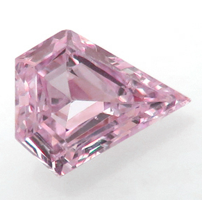 ピンクダイヤモンド 0.10ct Light Orangy Pink SI-1 中宝ソーティング付 瑞浪鉱物展示館 4361