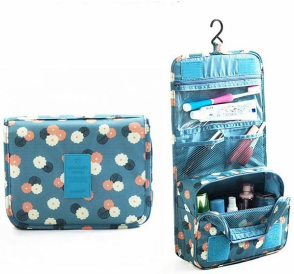 トラベルポーチ 洗面用具入れ 化粧ポーチ 旅行bag マジックテープ フック付き 収納バッグ 旅行 便利グッズ