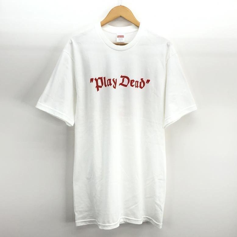 【中古】Supreme 22AW Play Dead Tee Tシャツ L ホワイト シュプリーム プレイデッドティー[240010393275]