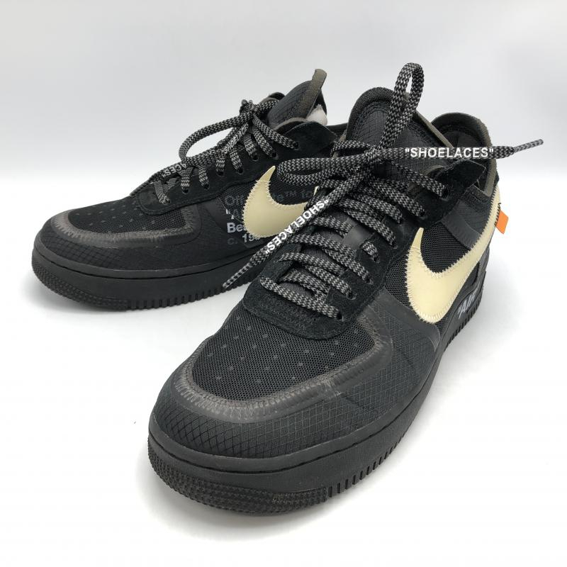 【中古】NIKE ナイキ × OFF-WHITE オフホワイト AO4606-001 THE 10 : NIKE AIR FORCE 1 LOW 28cm ブラック[240010384372]