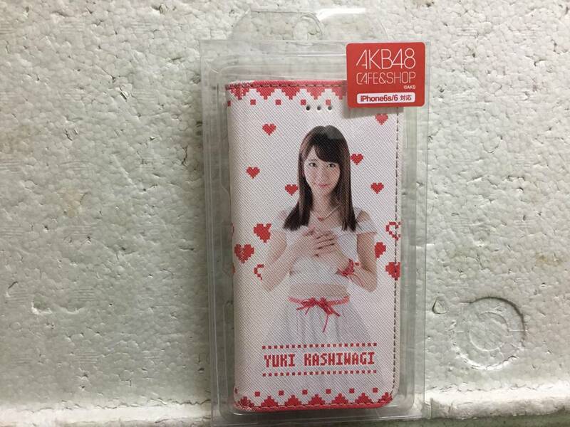 スマホケース　　手帳型　　iphone6s/6　　対応　　未使用品　　AKB48　　　柏木由紀　　　同梱包可能　　フリップケース