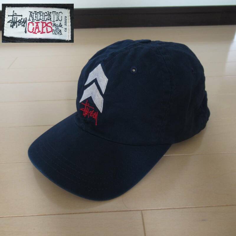 ★即決送込★激レア USA製 90s OLD STUSSY CAP キャップ 帽子 オールド hat スナップバック old oldstussy ステューシー ミリタリー 伍長