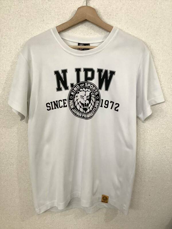 NEW JAPAN PRO-WRESTLING 新日本プロレス　ロゴプリントTシャツ　半袖Tシャツ　格闘技　プロレス　古着　メンズ　 L