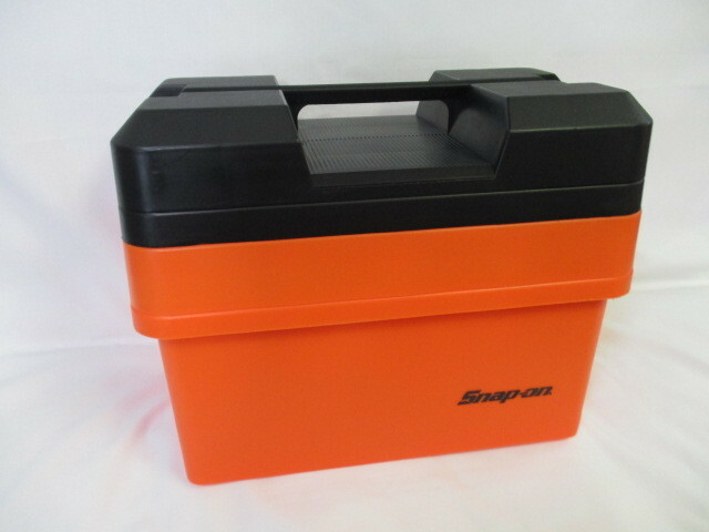 スナップオン Snap on ブルーポイント グッズ ツール ボックス 持ち運び 工具箱 小物入れ ケース オレンジ 中古品 美品