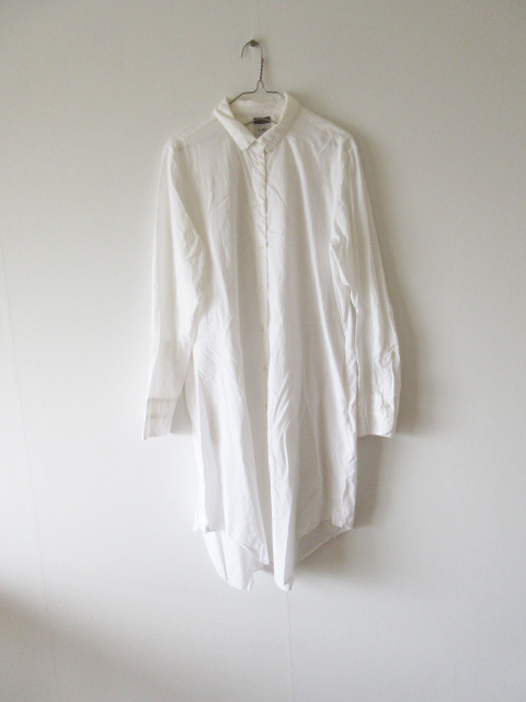 KristenseN DU NORD / クリステンセン ドゥ ノルド T-345 stretch cotton shirt dress 2 OFF WHITE * シャツ ドレス ワンピース ブラウス