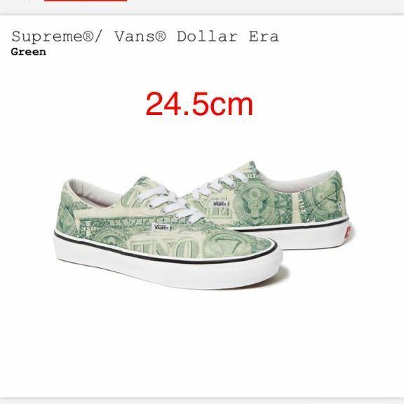 【新品】24.5cm 23ss Supreme × Vans Doller Era Green シュプリーム × バンズ ドル エラ グリーン