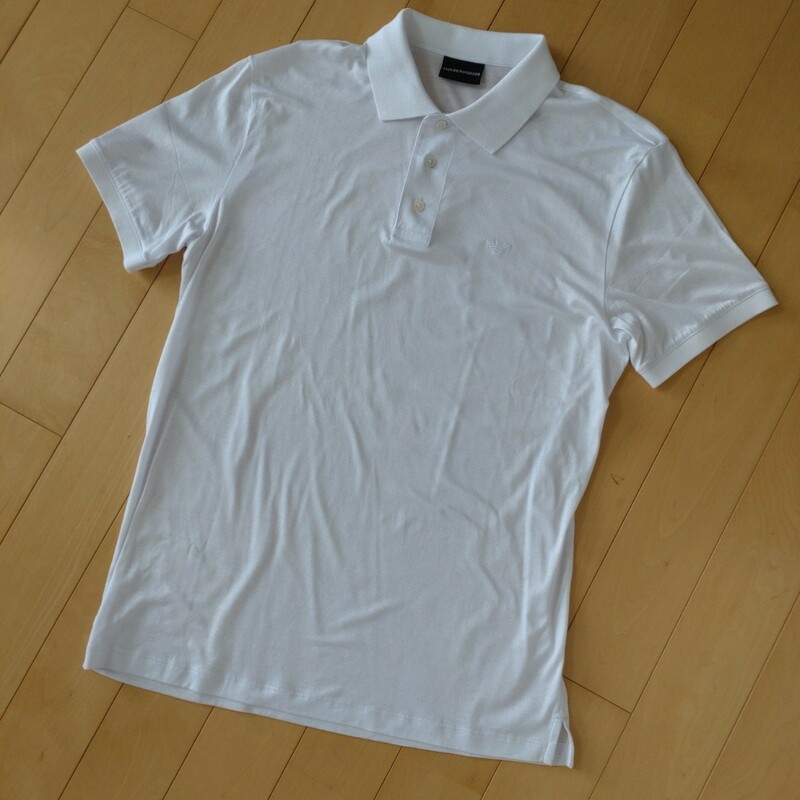 エンポリオアルマーニ　本物　新品　未使用　ポロシャツ　シャツ　ホワイト　