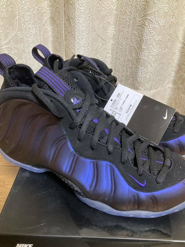 新品 国内タグ付 NIKE AIR FOAMPOSITE ONE EGGPLANT 314996-008 エア フォームポジット ワン エッグプラント