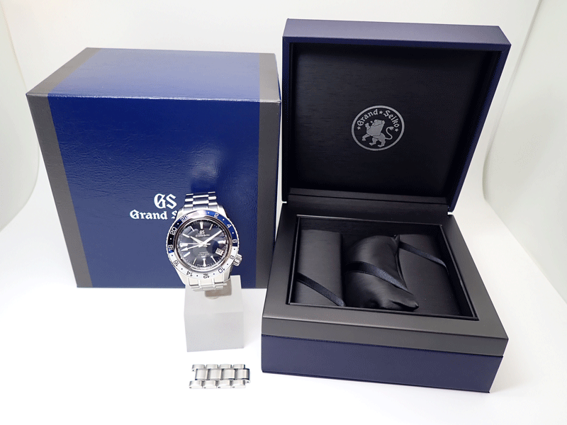 グランドセイコー Grand Seiko スポーツコレクション メカニカルハイビート36000GMT SBGJ237 9S86-00K0 美品 腕時計自動巻 ネイビー