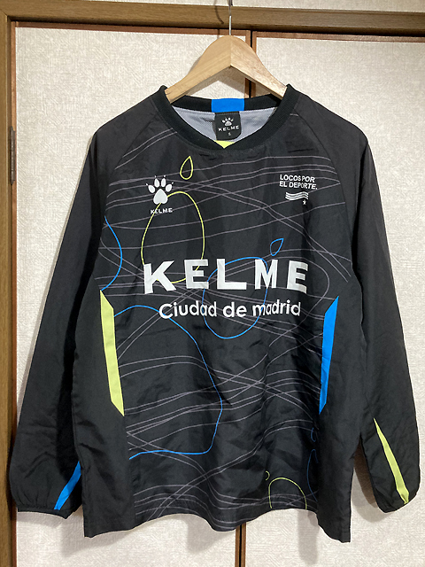 ★【KELME：ケルメ 】フットサル ピステシャツ 長袖 2枚地カットソー サッカープラクティス Sサイズ sizeS/ブラック