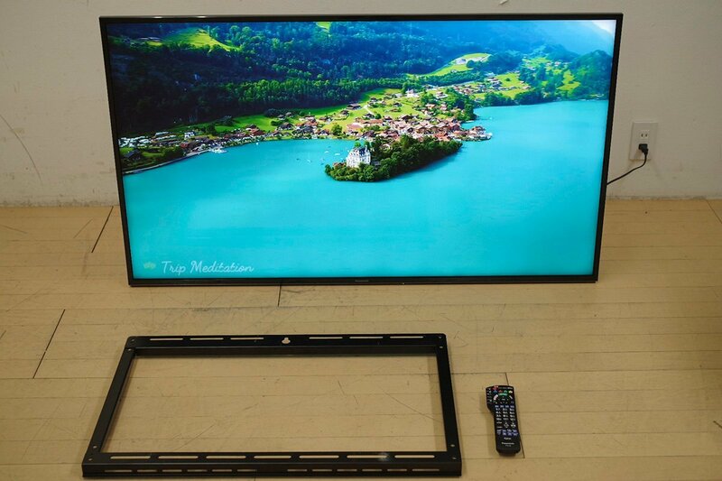 モデルハウス展示品 Panasonic パナソニック ビエラ 55V型 55インチ 4K 液晶テレビ 無線LAN内蔵 動作確認済 2018年製 中古 壁掛け仕様