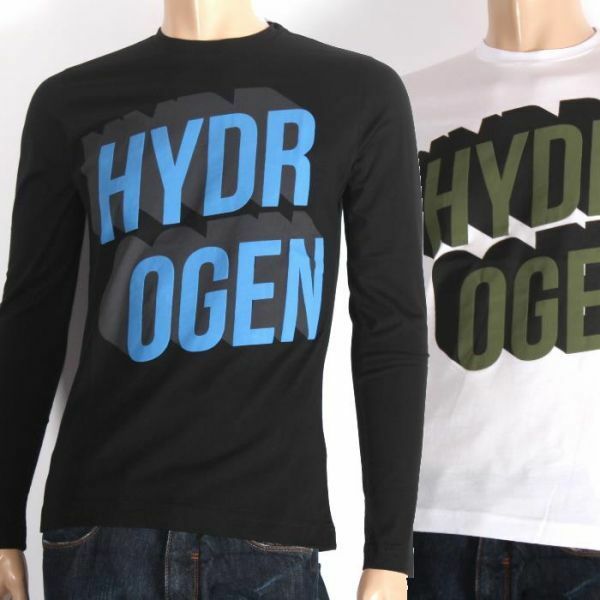 【CU】HYDROGEN　ハイドロゲン　長袖Ｔシャツ　225608　ホワイトA41　ブラックA59　ロンT　メンズ 【新品・未使用・正規品】