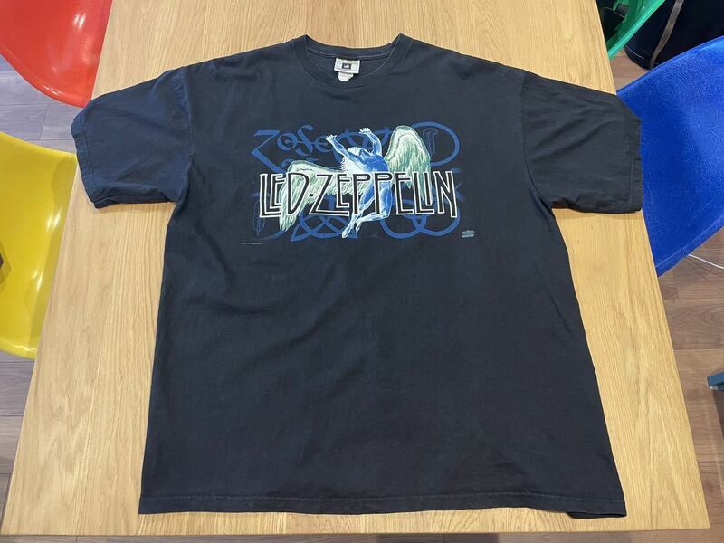 90s トラビススコット着用 Led Zeppelin ZoSo Tee XL Tシャツ grateland バンt