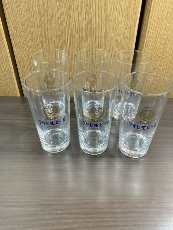 ▼アサヒ≪アサヒ生ビール　グラス　6個≫マルエフ　ガラス製　ビアグラス　タンブラーグラス