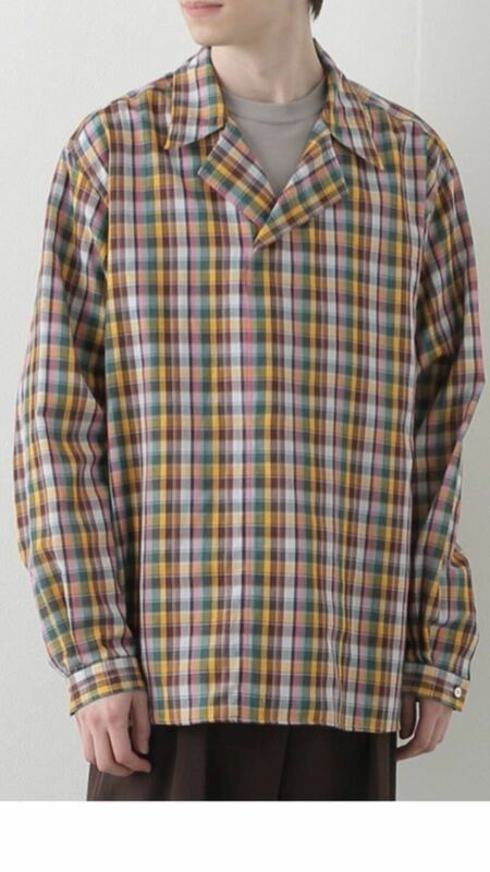 AURALEE GIZA LIGHT WEIGHT DOUBLE-CLOTH P/O SHIRTS オーラリー ギザライトウエイトダブルクロスプルオーバーシャツ5 Lサイズ相当 送料込