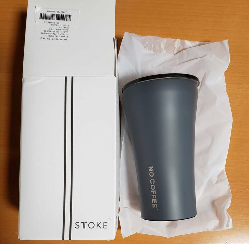 STTOKE タンブラー NO COFFEE グレー Lサイズ 未使用品