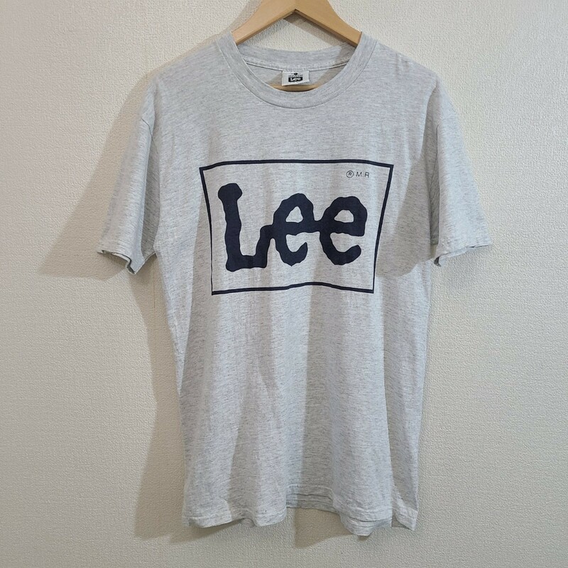 ☆Lee/リー/メンズ/Lサイズ/半袖/Tシャツ/トップス/カットソー/グレー/プリントTシャツ