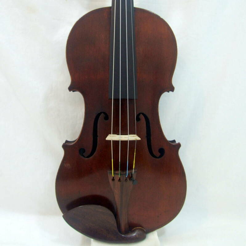 メンテ済 Ca 1880年 モダン フレンチ製 バイオリン 4/4 モダンサウンド ノーラベル