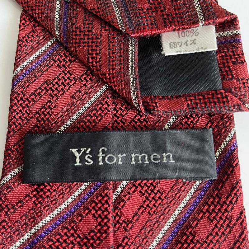 Y's for men（ワイズフォーメン）ヨウジヤマモト 赤ストライプネクタイ