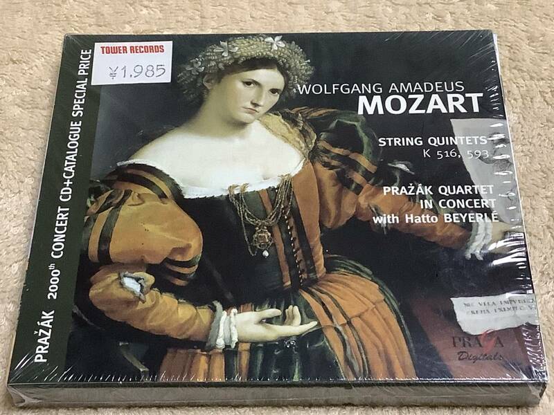 a 輸入盤 Mozart: String Quintets K.516 & 593 モーツァルト プラジャーク弦楽四重奏団 ハット・バイエルレ PRD 350 012