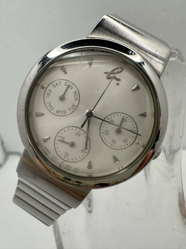 【agnes b】アニエス・ベー　クォーツ　腕時計　V33J-6B50 中古品　電池交換済み　22-6
